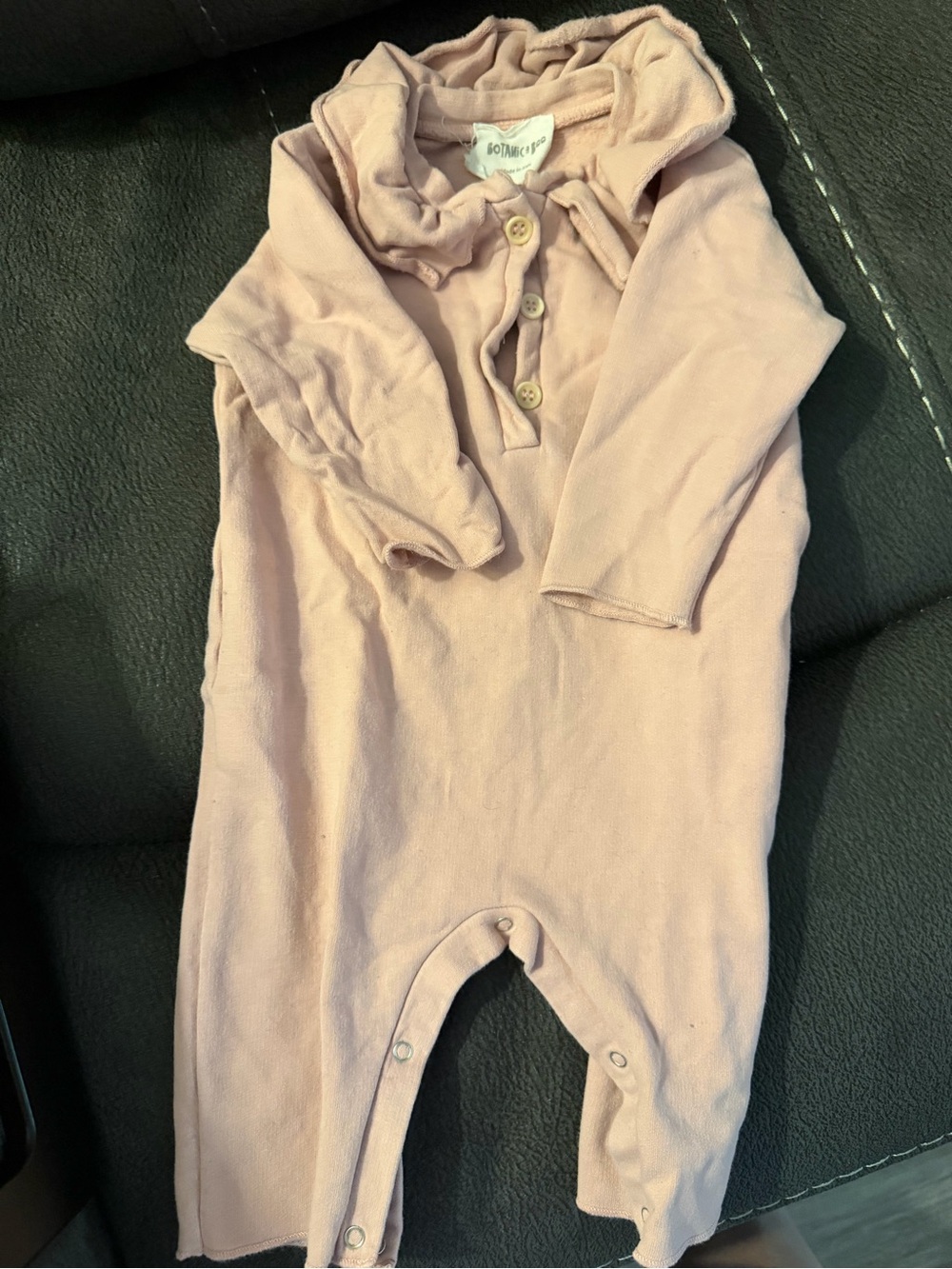 Soft Pink Baby One-Piece Bodysuit